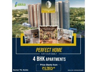 4 BHK luxurious Apartments in Sikka Samrat at Sector 79 Noida