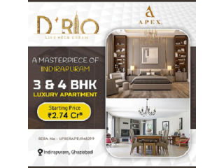 Luxuries Residential 3 BHK Apartments by Apex Drio in Indirapuram, Ghaziabad