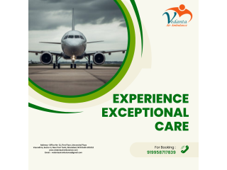 Book 24 Hour Emergency Air Ambulance Service in Varanasi by Vedanta