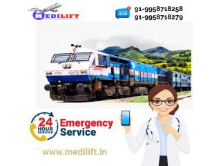 Now Use Medilift Train Ambulance Services in Delhi with Multi specialist Doctors