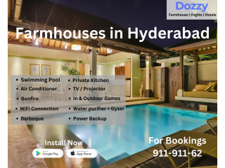 Farmhouses For Team Outings in Hyderabad