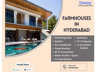 Best Farmhouse Rentals with Dozzy in Hyderabad