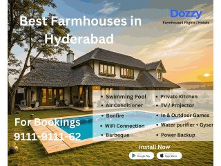 Rent a Dozzy Farmhouse in Hyderabad Today with Zero deposit Payment