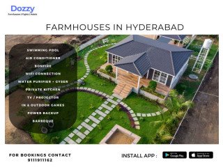 Dozzy Luxury Farmhouse Rentals In Hyderabad