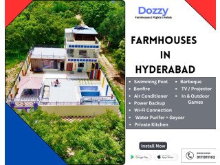 Dozzy Farmhouse In Hyderabad Top Luxury Villas & Vacation Rentals